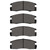 DFC 5000 Advanced Ceramic Rear Brake Pads, Isuzu Pickup 1988-1995