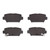 DFC 5000 Advanced Ceramic Rear Brake Pads, Mitsubishi Eclipse Cross 2018-2025