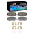 DFC 07-22 Genesis G70 Rear 4000 HybriDynamic Brake Pads and Hardware Kit