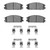 DFC 85-89 Acura INTEGRA Front 4000 HybriDynamic Brake Pads and Hardware Kit