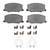 DFC 87-93 Lexus ES250 Front 4000 HybriDynamic Brake Pads and Hardware Kit