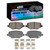 DFC 12-16 Chrysler Town & Country Rear 4000 HybriDynamic Brake Pads and Hardware Kit
