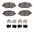 DFC 17-25 Acura ADX Rear 5000 Advanced Ceramic Brake Pads and Hardware Kit