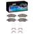 DFC 4000 HybriDynamic Front Brake Pads and Hardware Kit, Nissan Micra (Canada) 2011-2025