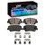 DFC 4000 HybriDynamic Front Brake Pads and Hardware Kit, Hyundai HB20 Sedan 2010-2024