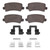 DFC 16-17 Hyundai Azera Rear 4000 HybriDynamic Brake Pads and Hardware Kit