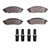 DFC 5000 Advanced Semi-Metallic Front Brake Pads and Hardware Kit, Buick Regal 1988-2001