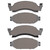 DFC 5000 Advanced Semi-Metallic Front Brake Pads, Ford F-150 4WD 1986-1993