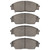 DFC 5000 Advanced Semi-Metallic Front Brake Pads, Honda CRX 1988-1991
