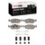 DFC 5000 Advanced Ceramic Front Brake Pads and Hardware Kit, Fiat 500 (USA/Canada) 2012-2019