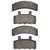DFC 5000 Advanced Semi-Metallic Front Brake Pads, Chevrolet C1500 1988-1991