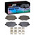 DFC 13-19 Ford Taurus (Excl SHO) Rear 4000 HybriDynamic Brake Pads and Hardware Kit