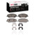 DFC 5000 Advanced Ceramic Front Brake Pads and Hardware Kit, Hyundai Santa Fe XL 2006-2019