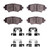 DFC 14-18 Mazda 3 Rear 4000 HybriDynamic Brake Pads and Hardware Kit