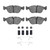 DFC 4000 HybriDynamic Front Brake Pads and Hardware Kit, Volvo 850/V70/C70/S70 1993-2004