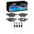 DFC 4000 HybriDynamic Front Brake Pads and Hardware Kit, Volvo 850/V70/C70/S70 1993-2004