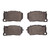 DFC 19-23 Lamborghini Urus Front 5000 Advanced Low Metallic Brake Pads