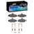 DFC 4000 HybriDynamic Rear Brake Pads and Hardware Kit, Chevrolet Camaro 1985-1997