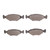 DFC 5000 Advanced Semi-Metallic Front Brake Pads, Volkswagen Fox 1987-1993