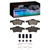 DFC 4000 HybriDynamic Rear Brake Pads and Hardware Kit, Cadillac BLS (Mexico) 2003-2023