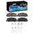 DFC 84-05 Mazda RX-7 Rear 4000 HybriDynamic Brake Pads and Hardware Kit