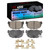 DFC 81-98 Nissan Maxima Rear 4000 HybriDynamic Brake Pads and Hardware Kit