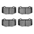 DFC 5000 Advanced Low-Metallic Rear Brake Pads, Ford Mustang 2016-2020