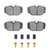 DFC 4000 HybriDynamic Rear Brake Pads and Hardware Kit, Land Rover Discovery 1994-2004