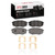 DFC 5000 Advanced Ceramic Front Brake Pads and Hardware Kit, Hyundai Tucson 2010-2011