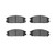DFC 85-89 Acura Integra Front 5000 Advanced Semi Metallic Brake Pads