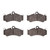 DFC 5000 Advanced Low-Metallic Front Brake Pads, Porsche 911 2010-2011