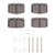DFC 5000 Advanced Semi-Metallic Front Brake Pads and Hardware Kit, Mazda RX-7 1993-1995