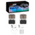 DFC 81-83 Toyota Corolla (US/Canada) Front 4000 HybriDynamic Brake Pads and Hardware Kit