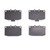 DFC 5000 Advanced Semi-Metallic Front Brake Pads, Mazda RX-7 1986-1995