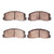 DFC 5000 Advanced Ceramic Front Brake Pads, Dodge Colt 1983-1991