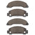 DFC 5000 Advanced Semi-Metallic Front Brake Pads, Ford Aerostar 1986-1987
