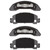 DFC 5000 Advanced Semi-Metallic Front Brake Pads, Ford Aerostar 1986-1987