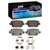 DFC 4000 HybriDynamic Rear Brake Pads and Hardware Kit, Volvo S80 2007-2010