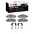 DFC 5000 Advanced Low-Metallic Front Brake Pads and Hardware Kit, Toyota Venza 2009-2015