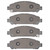 DFC 5000 Advanced Low-Metallic Front Brake Pads, Toyota Venza 2009-2015
