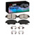 DFC 4000 HybriDynamic Front Brake Pads and Hardware Kit, Honda Civic Coupe 1993-1997