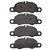 DFC 5000 Advanced Low-Metallic Front Brake Pads, Porsche 718 Cayman 2009-2023