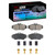 DFC 4000 HybriDynamic Front Brake Pads and Hardware Kit, Land Rover Discovery 1994-2004