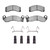 DFC 79-91 Ford LTD Front 4000 HybriDynamic Brake Pads and Hardware Kit
