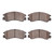 DFC 5000 Advanced Ceramic Front Brake Pads, Subaru RX 1985-1994