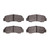 DFC 5000 Advanced Semi-Metallic Rear Brake Pads, Toyota Corolla (US/Canada) 1985-1987