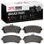 DFC 5000 Advanced Low-Metallic Rear Brake Pads, Mercedes-Benz SL63 AMG 2013-2024
