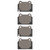DFC 5000 Advanced Low-Metallic Rear Brake Pads, Mitsubishi Lancer 2008-2015