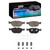 DFC 4000 HybriDynamic Front Brake Pads and Hardware Kit, Audi TT Quattro 1995-2006