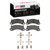 DFC 5000 Advanced Low-Metallic Front Brake Pads and Hardware Kit, Porsche Boxster 2012-2016